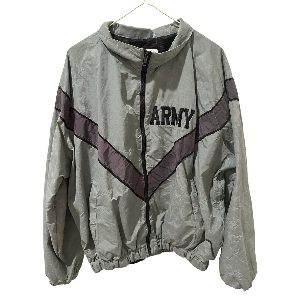 IPFU Jacket Army Small Regular Digital Grey Zip Up Mens